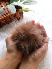 Load image into Gallery viewer, 4" Faux Fur Pom-Pom