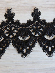 Load image into Gallery viewer, Black 5" Wide Venice Lace