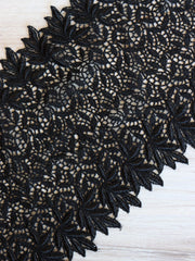 Load image into Gallery viewer, Black 7.5" Wide Venice Lace