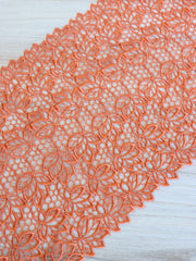 Load image into Gallery viewer, Rust Orange 7.5" Wide Venice Lace