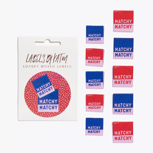 "Matchy Matchy" Woven Labels | Pack of 10 | Kylie And The Machine
