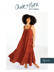 Load image into Gallery viewer, Marcel Dress | Chalk + Notch Patterns