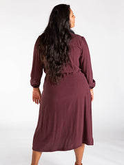 Load image into Gallery viewer, Orchid Midi Dress | Chalk + Notch Patterns