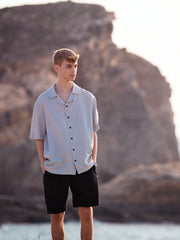 Load image into Gallery viewer, Glacier Gray Linen Viscose | See You At Six | By The Half Yard