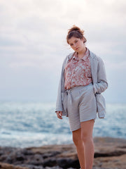 Load image into Gallery viewer, Glacier Gray Linen Viscose | See You At Six | By The Half Yard