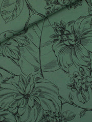 Load image into Gallery viewer, Wild Roses French Terry | Duck Green | See You At Six | By The Half Yard