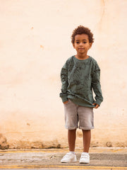 Load image into Gallery viewer, Wild Roses French Terry | Duck Green | See You At Six | By The Half Yard