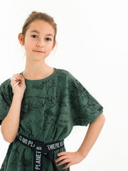 Load image into Gallery viewer, Wild Roses French Terry | Duck Green | See You At Six | By The Half Yard