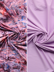 Load image into Gallery viewer, Marble Valley & Spring Fair Crosshatch Swim Bundle | 1/2YD Each