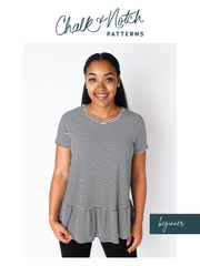 Load image into Gallery viewer, Waterfal Raglan | Chalk + Notch Patterns