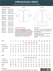 Load image into Gallery viewer, Wren Blouse & Dress | Chalk + Notch Patterns