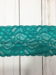 Load image into Gallery viewer, Turquoise 3.25" Wide Stretch Lace
