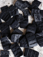 Load image into Gallery viewer, New Black Bra Hook & Eye Back Closure 3x2, 1.25"