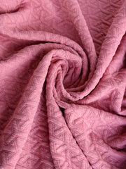 Load image into Gallery viewer, Irish Rose Interwoven Squares Quilted Knit | By The Half Yard