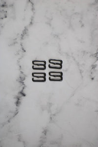 Set of 4 Gunmetal 3/8" (12mm) G-Hooks