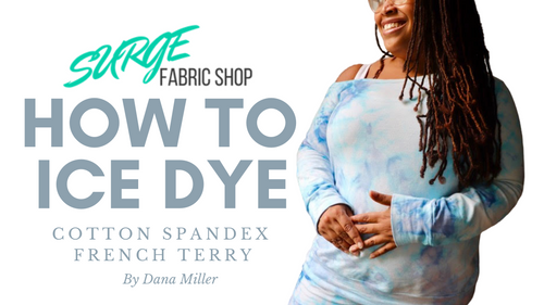 Cotton Spandex French Terry - Ice Dye