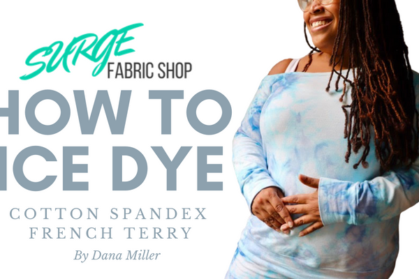 Cotton Spandex French Terry - Ice Dye
