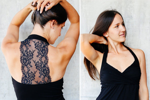 Better Than Bought - Lace Back Halter Top