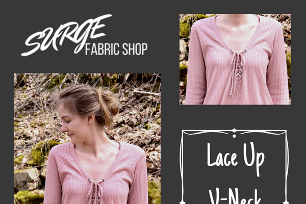 Lace Up V-Neck Hack