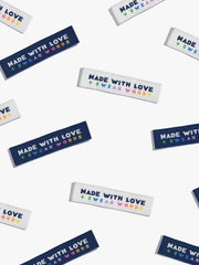 Load image into Gallery viewer, "Made With Love + Swear Words" Woven Labels | Pack of 6 | Kylie And The Machine