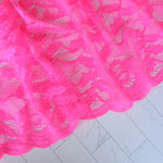 Load image into Gallery viewer, Shock Rose 9&quot; Wide Stretch Lace
