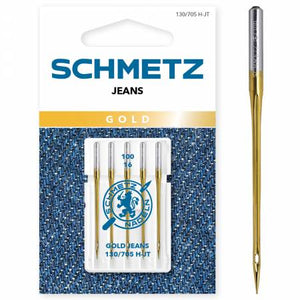 Schmetz Gold Jeans/Denim 100/16 Sewing Machine Needles