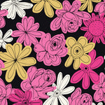 Load image into Gallery viewer, Black Floral Explosion Rayon | Summer Sun | Cloud9
