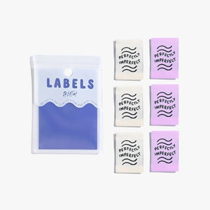 "Perfectly Imperfect" Woven Labels | Pack of 6 | Kylie And The Machine