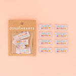 Load image into Gallery viewer, "Made By Auntie" Woven Labels | Pack of 8 | Sarah Hearts
