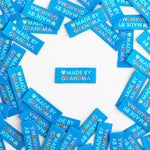 Load image into Gallery viewer, "Made By Grandma" Woven Labels | Pack of 8 | Sarah Hearts
