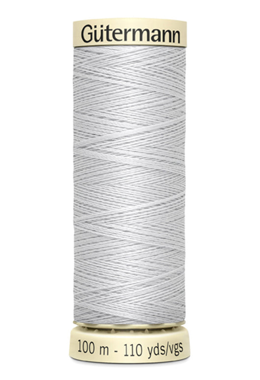 #100 Silver | Gütermann Sew-All Thread 100M