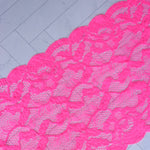 Load image into Gallery viewer, Shock Rose 9&quot; Wide Stretch Lace

