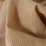 Load image into Gallery viewer, Tan &amp; Ivory Vertical Pinstripe Handwoven Lightweight Cotton
