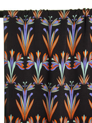 Load image into Gallery viewer, Art Deco on Navy Rayon Viscose | Atelier Jupe | By The Half Yard
