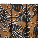 Load image into Gallery viewer, Black Leaves on Pecan Rayon Viscose | Atelier Jupe | By The Half Yard
