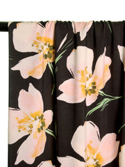 Load image into Gallery viewer, Blush &amp; Ivory on Black Rayon Viscose | Atelier Jupe | By The Half Yard
