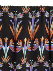 Load image into Gallery viewer, Art Deco on Navy Rayon Viscose | Atelier Jupe | By The Half Yard
