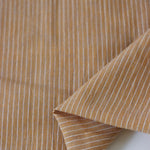 Load image into Gallery viewer, Tan &amp; Ivory Vertical Pinstripe Handwoven Lightweight Cotton
