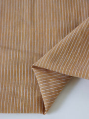 Load image into Gallery viewer, Tan &amp; Ivory Vertical Pinstripe Handwoven Lightweight Cotton