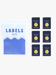 Load image into Gallery viewer, "Love You To The Moon And Back" Woven Labels | Pack of 6 | Kylie And The Machine