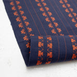 Load image into Gallery viewer, Deco Stripe in Navy/Spice | Fine &amp; Dandy | Fableism Supply Co
