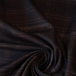 Load image into Gallery viewer, Mahogany Madras Plaid Premium Ponte Print
