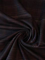 Load image into Gallery viewer, Mahogany Madras Plaid Premium Ponte Print