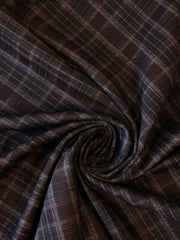 Load image into Gallery viewer, Burgundy Bias Madras Plaid Premium Ponte Print