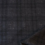 Load image into Gallery viewer, Black Distressed Plaid Premium Ponte Print
