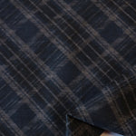 Load image into Gallery viewer, Navy Bias Madras Plaid Premium Ponte Print
