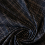 Load image into Gallery viewer, Navy Bias Madras Plaid Premium Ponte Print
