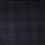 Load image into Gallery viewer, Navy Distressed Plaid Premium Ponte Print
