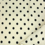 Load image into Gallery viewer, Polka Dots on Ivory Brushed Hacci Sweater Knit
