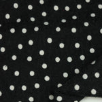 Load image into Gallery viewer, Polka Dots on Black  Brushed Hacci Sweater Knit
